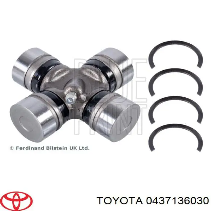Do koszyka 0437136030 Toyota Krzyżak wału Cardana tylnego