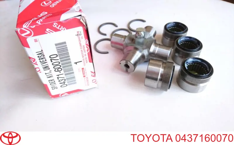 Krzyżak wału Cardana tylnego Toyota 0437160070 cena, od 23,23 USD