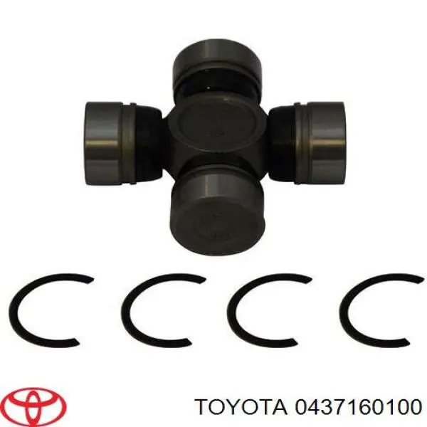 Krzyżak wału Cardana tylnego Toyota 0437160100 cena, od 27,87 USD