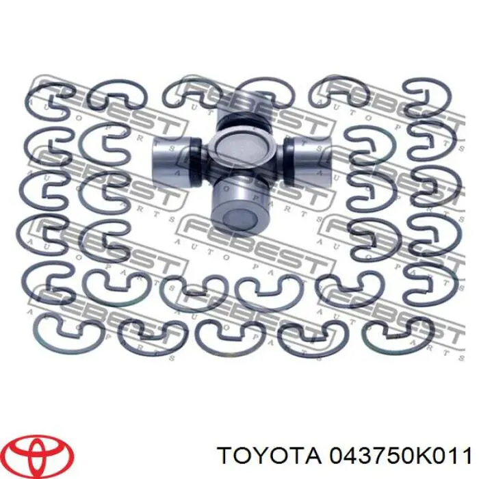 Krzyżak wału Cardana tylnego Toyota 043750K011 cena, od 26,84 USD