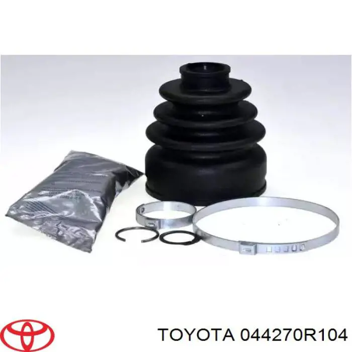 Do koszyka 044270R104 Toyota Osłony przegubów homokinetycznych półosi przedniej, zestaw