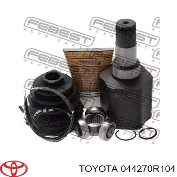Osłony przegubów homokinetycznych półosi przedniej, zestaw Toyota 044270R104