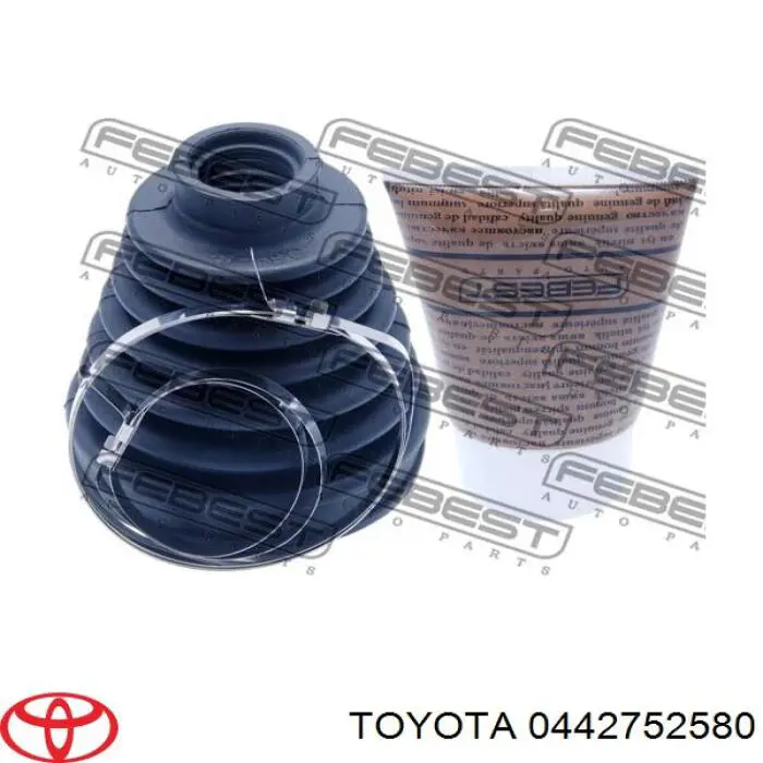 Do koszyka 0442752580 Toyota Osłona przegubu homokinetycznego półosi przedniej zewnętrzna