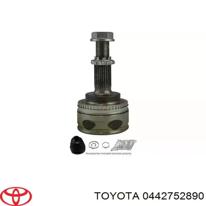 Do koszyka 0442752891 Toyota Osłony przegubów homokinetycznych półosi przedniej, zestaw