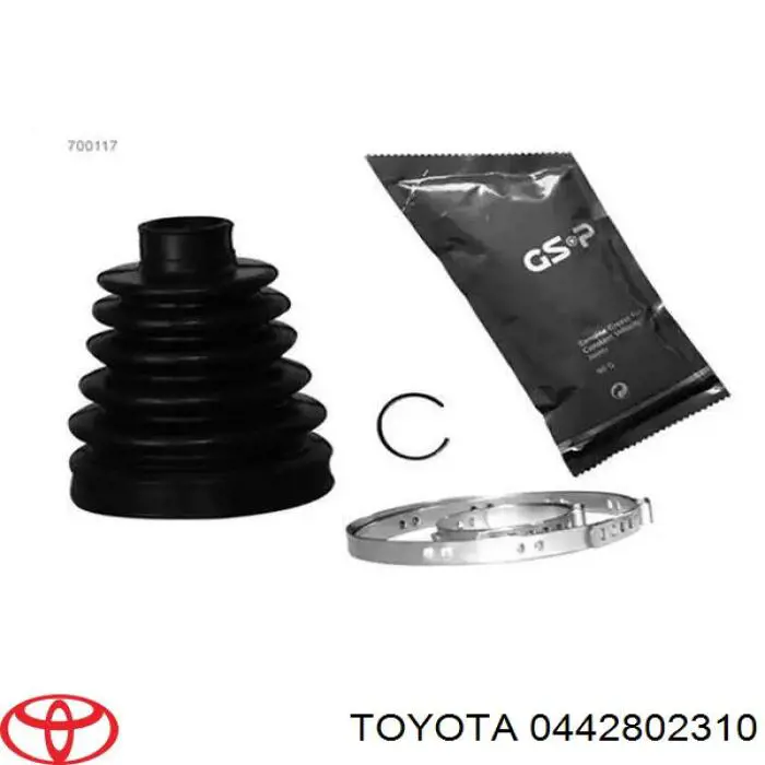 Do koszyka 0442802310 Toyota Osłona przegubu homokinetycznego półosi przedniej zewnętrzna