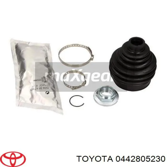Do koszyka 0442805230 Toyota Osłony przegubów homokinetycznych półosi przedniej, zestaw