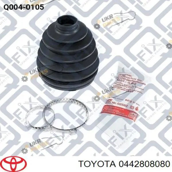 0442808080 Toyota Osłona przegubu homokinetycznego zewnętrzna lewa
