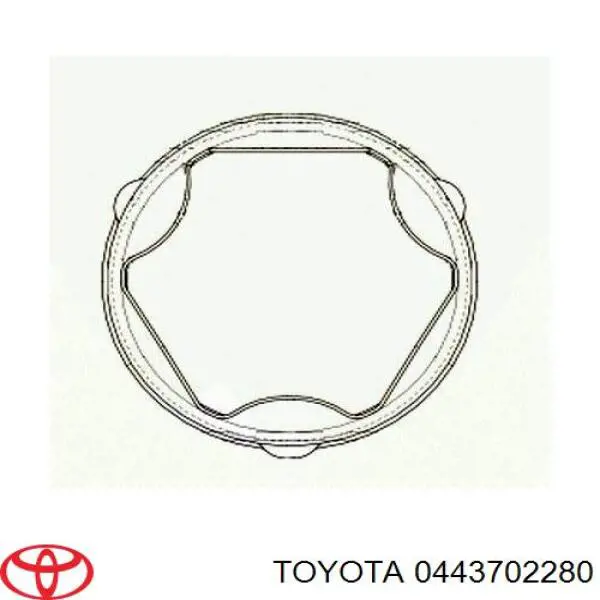 Osłona przegubu homokinetycznego półosi przedniej wewnętrzna Toyota 0443702280 cena, od 19,41 USD