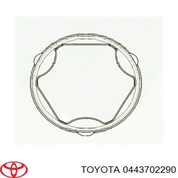 0443702290 Toyota Osłona przegubu homokinetycznego półosi przedniej wewnętrzna