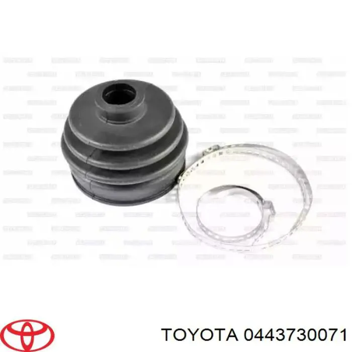Osłona przegubu homokinetycznego półosi przedniej wewnętrzna Toyota 0443730071 cena, od 14,74 USD