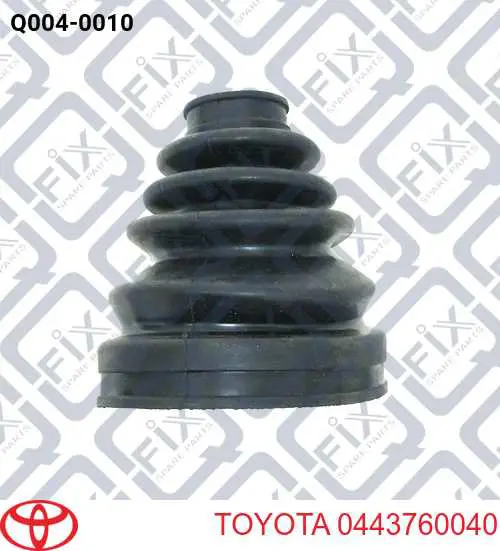 Do koszyka 0443760040 Toyota Osłona przegubu homokinetycznego półosi przedniej wewnętrzna