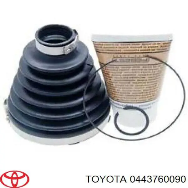 Osłona przegubu homokinetycznego półosi przedniej wewnętrzna Toyota 0443760090 cena, od 15,32 USD