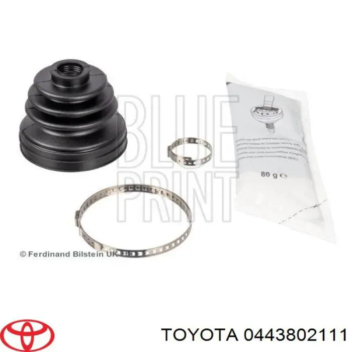 Do koszyka 0443802111 Toyota Osłona przegubu homokinetycznego półosi przedniej wewnętrzna