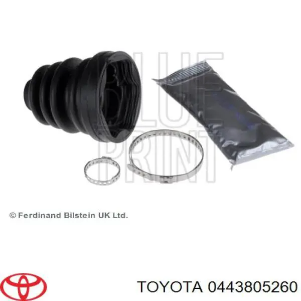 Osłona przegubu homokinetycznego półosi przedniej zewnętrzna Toyota 0443805260 cena, od 13,16 USD