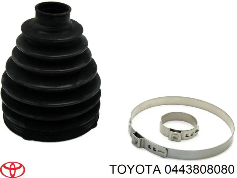 Osłony przegubów homokinetycznych półosi przedniej, zestaw Toyota 0443808080 cena, od 82,85 USD