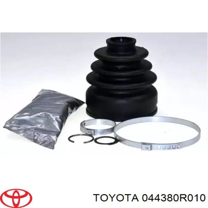 Osłony przegubów homokinetycznych półosi przedniej, zestaw Toyota 044380R010