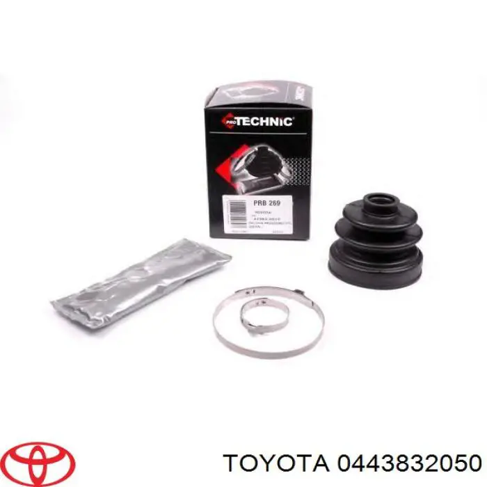 Osłona przegubu homokinetycznego półosi przedniej zewnętrzna Toyota 443832050 cena, od 283,50 USD
