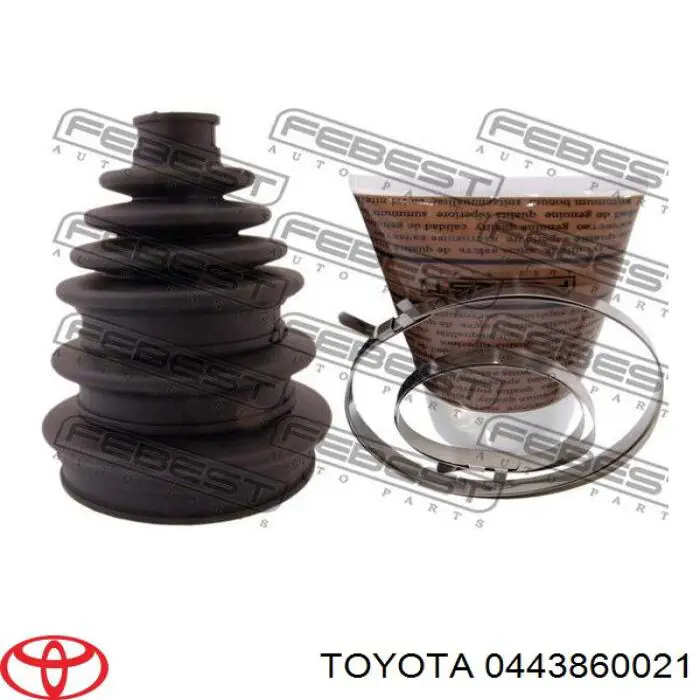 Do koszyka 0443860021 Toyota Osłona przegubu homokinetycznego półosi przedniej zewnętrzna