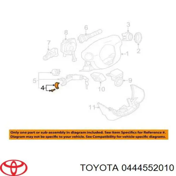 Do koszyka Zestaw naprawczy maglownicy (mechanizmu) (zestaw uszczelniaczy) Toyota Yaris  P10