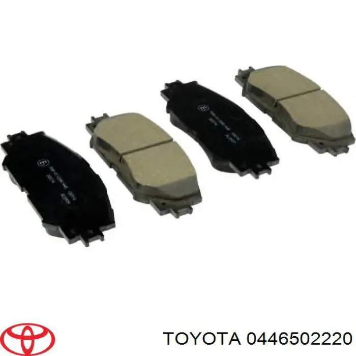 0446502220 Toyota klocki hamulcowe przednie tarczowe