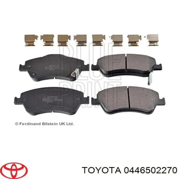 0446502270 Toyota Klocki hamulcowe przednie tarczowe