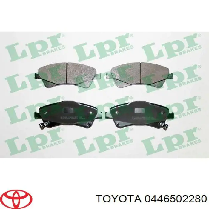 0446502280 Toyota Klocki hamulcowe przednie tarczowe