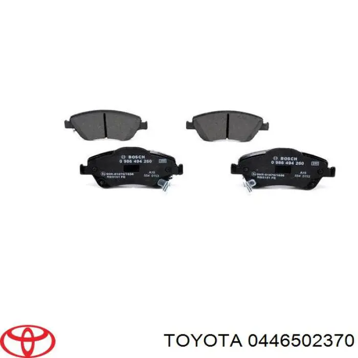 0446502370 Toyota Klocki hamulcowe przednie tarczowe