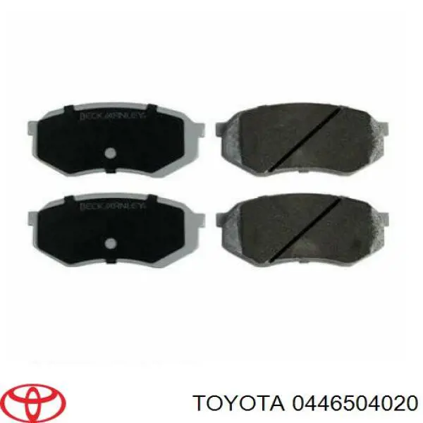 Klocki hamulcowe przednie tarczowe 0446504020 Toyota