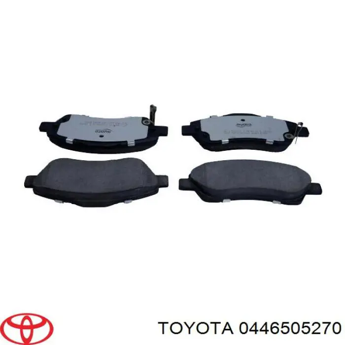 Do koszyka 0446505270 Toyota Klocki hamulcowe przednie tarczowe