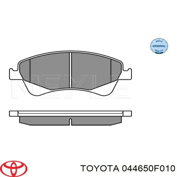 Klocki hamulcowe przednie tarczowe Toyota 044650F010 cena, od 32,98 USD