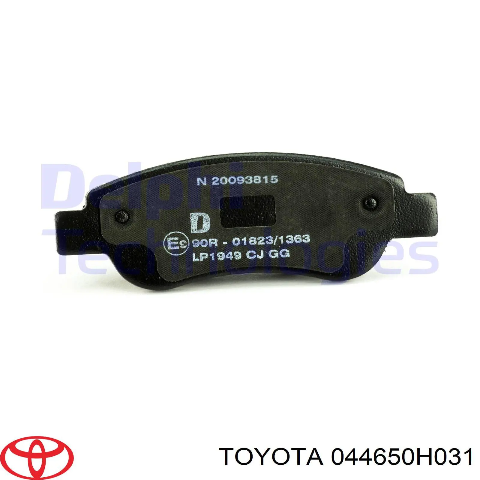 Do koszyka 044650H031 Toyota Klocki hamulcowe przednie tarczowe