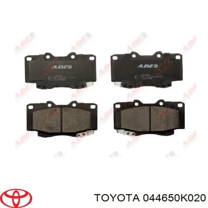 Klocki hamulcowe przednie tarczowe Toyota 044650K020 cena, od 28,97 USD