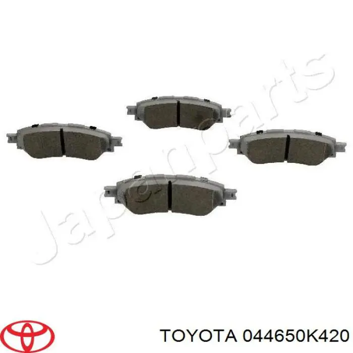 Do koszyka 044650K420 Toyota Klocki hamulcowe przednie tarczowe