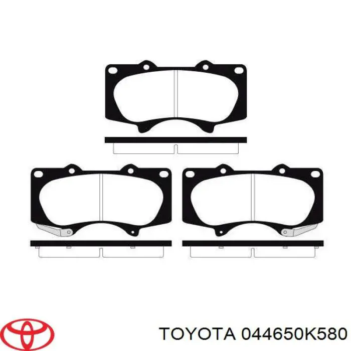 Klocki hamulcowe przednie tarczowe Toyota 044650K580 cena, od 127,19 USD