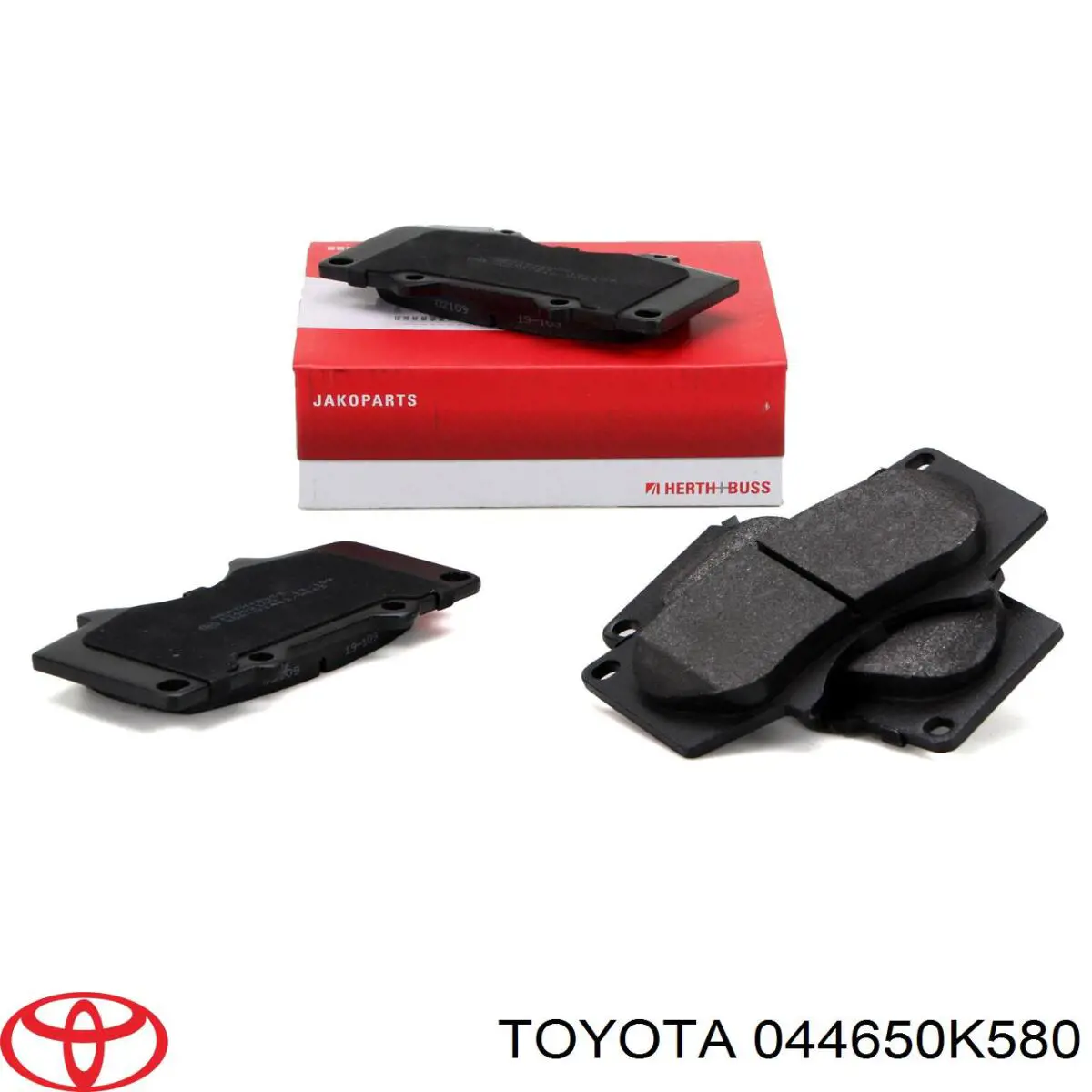 044650K580 Toyota Klocki hamulcowe przednie tarczowe