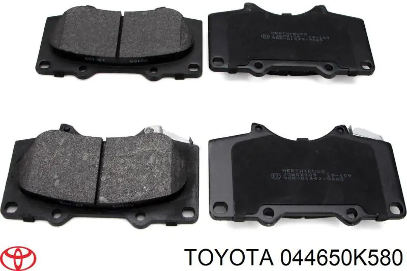 Klocki hamulcowe przednie tarczowe Toyota 044650K580 cena, od 127,19 USD