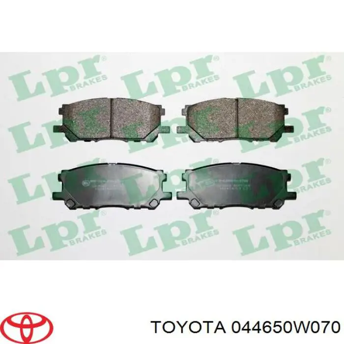 Klocki hamulcowe przednie tarczowe Toyota 044650W070 cena, od 27,67 USD