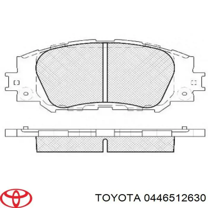 0446512630 Toyota klocki hamulcowe przednie tarczowe