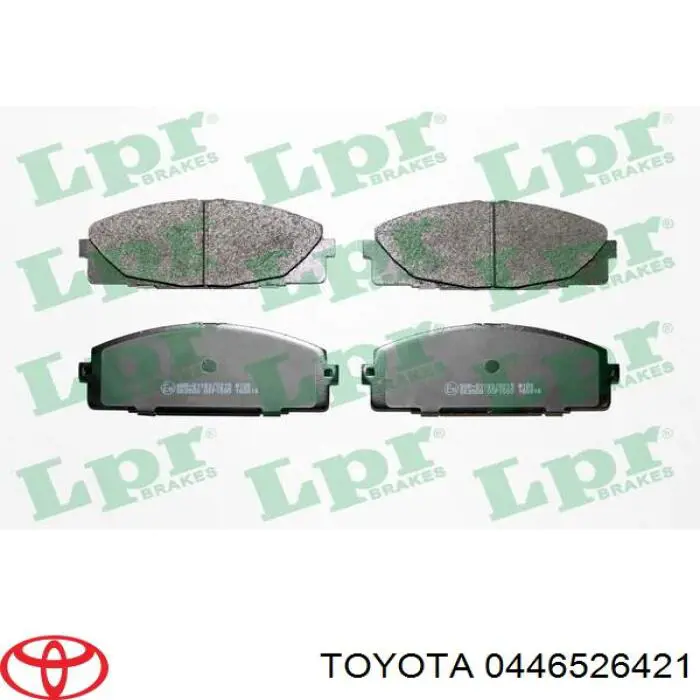 Klocki hamulcowe przednie tarczowe 0446526421 Toyota