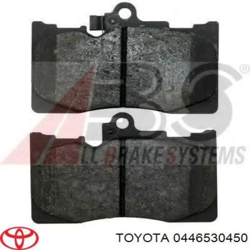 0446530450 Toyota Klocki hamulcowe przednie tarczowe