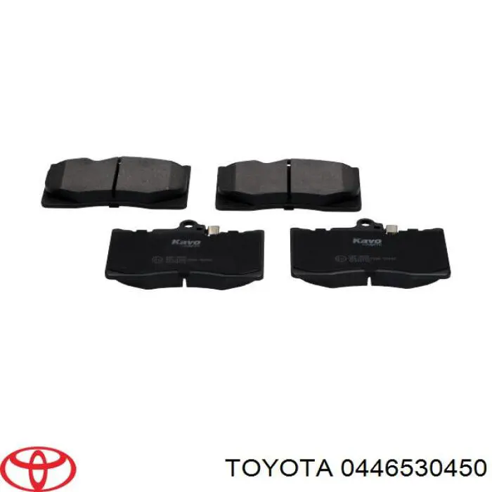 Do koszyka 0446530450 Toyota Klocki hamulcowe przednie tarczowe