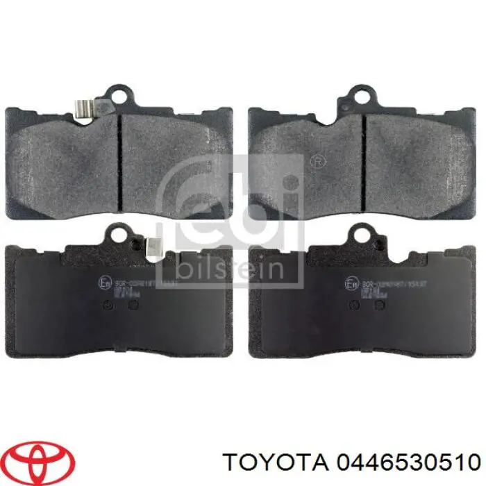 0446530510 Toyota Klocki hamulcowe przednie tarczowe