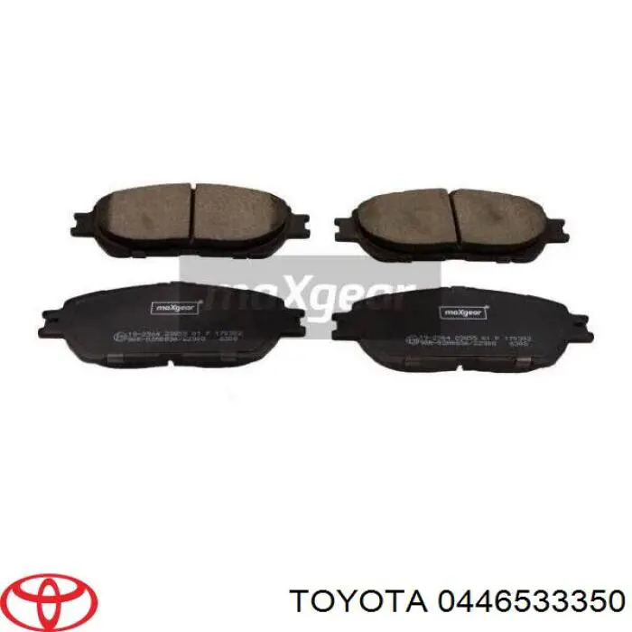 0446533350 Toyota Klocki hamulcowe przednie tarczowe