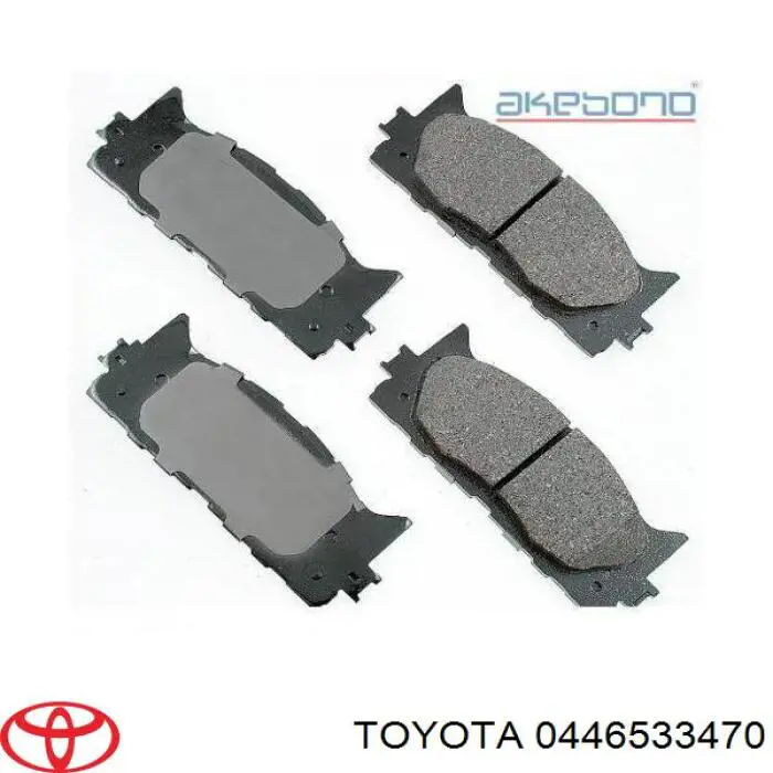 Klocki hamulcowe przednie tarczowe Toyota 0446533470 cena, od 29,25 USD