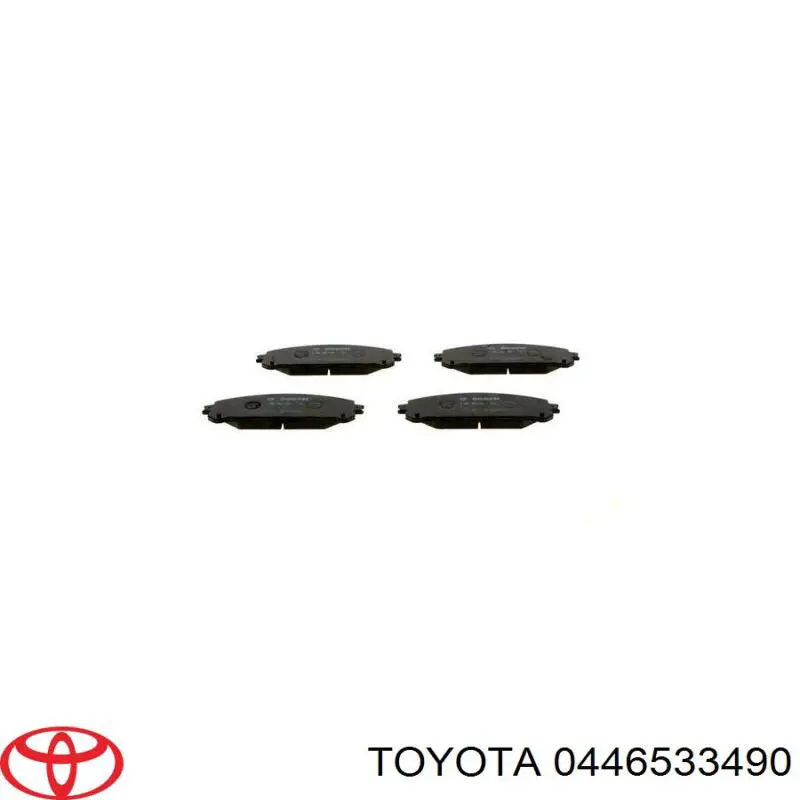 Do koszyka 0446533490 Toyota Klocki hamulcowe przednie tarczowe