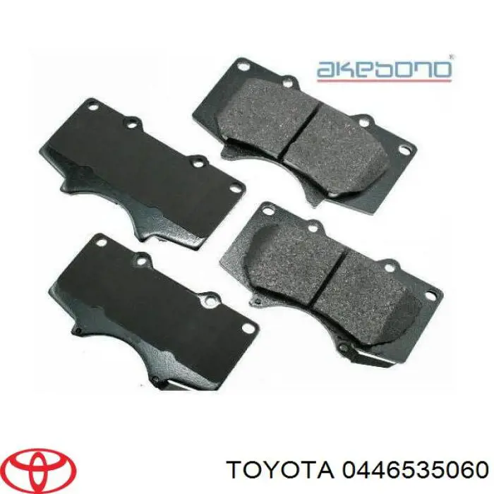 Klocki hamulcowe przednie tarczowe Toyota 0446535060 cena, od 67,14 USD