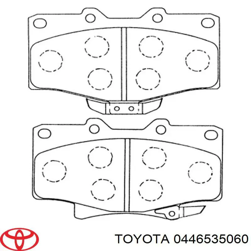 0446535060 Toyota Klocki hamulcowe przednie tarczowe