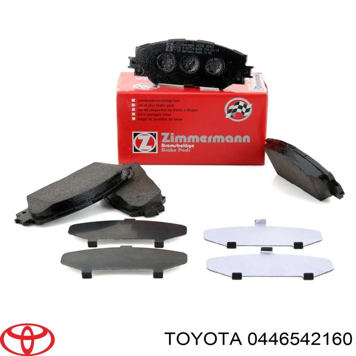 Klocki hamulcowe przednie tarczowe Toyota 0446542160 cena, od 24,57 USD