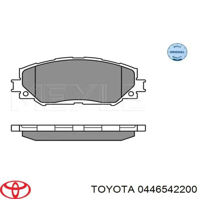 0446542200 Toyota klocki hamulcowe przednie tarczowe