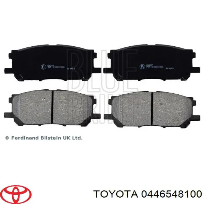 0446548100 Toyota klocki hamulcowe przednie tarczowe